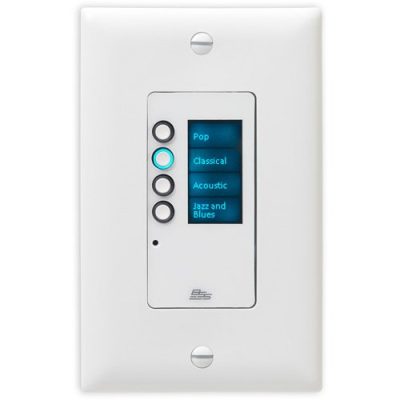BSS Audio Ethernet Wall Controller EC-4B with 4 Buttons, White, PoE