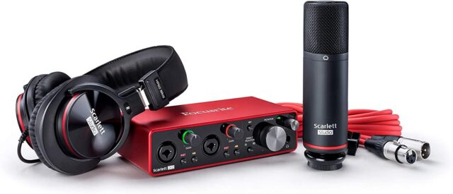 Focusrite Scarlett 2i2 Studio 3rd Gen USB Audio Interface with Mic and Headphones