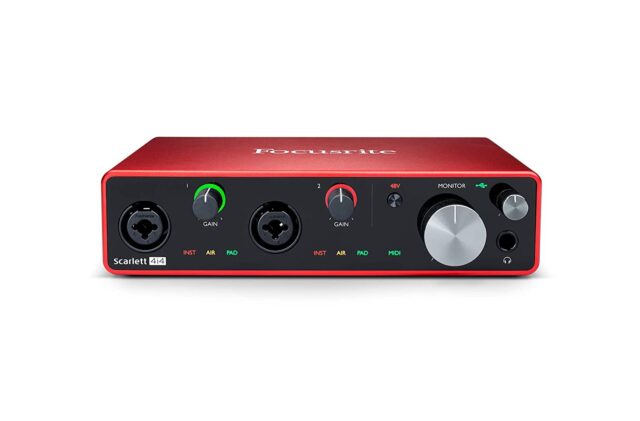 Focusrite Scarlett 4i4 3rd Gen USB Audio Interface with 192 kHz Recording