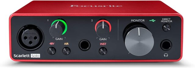 Focusrite Scarlett Solo 3rd Gen USB Audio Interface 24-bit/192kHz