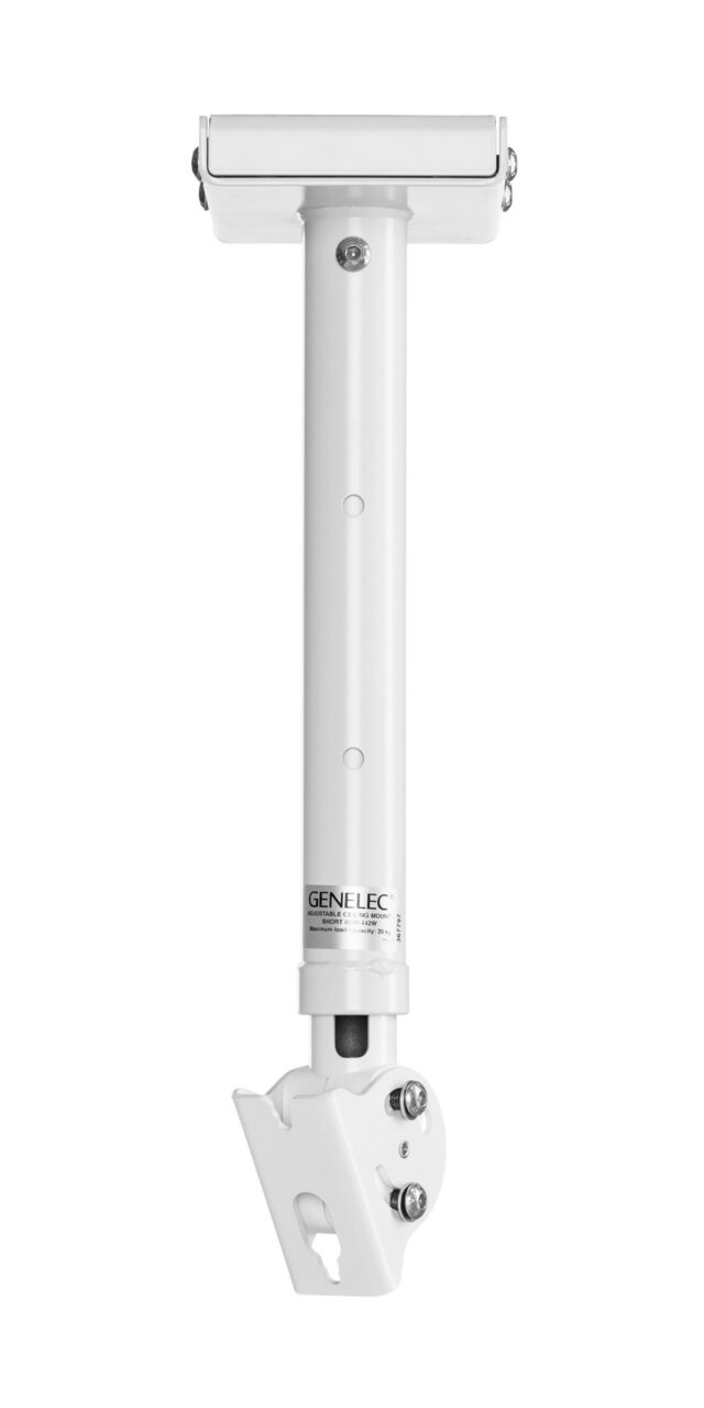 Genelec Short Adjustable Ceiling Mount 8000-442W White for Audio Setup