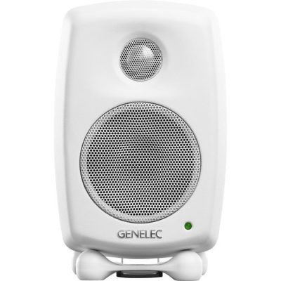 Genelec 8010AW White Active Studio Monitor 3in Woofer 50W