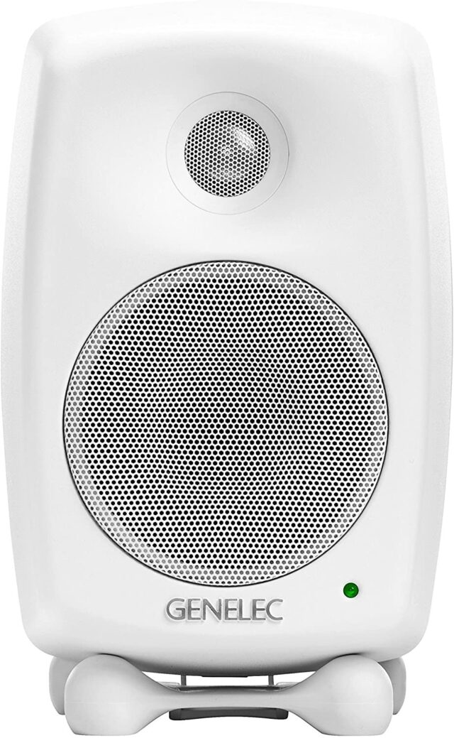 Genelec 8020D White 4-Inch Active Studio Monitor with Class-D Amp