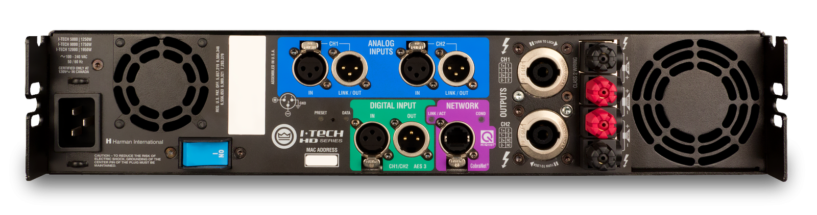 Crown Professional Power Amplifier I-Tech 5000HD 2-Channel 24-bit 192kHz - Image 2