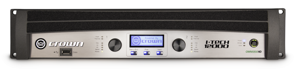 Crown IT12000HD Two-Channel Power Amplifier 4500W Black