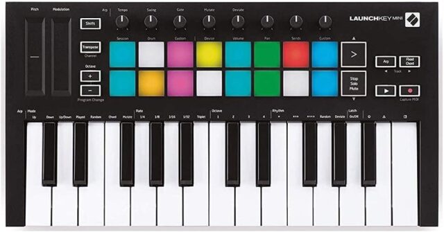 Novation LaunchKey Mini MK3 MIDI Keyboard Controller 25-Key USB