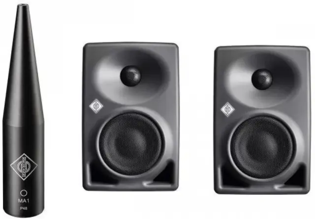 Neumann Monitor Alignment Kit 2 with MA 1 and 2 KH 80 DSP Studio Monitors Gray