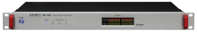 Tascam ML-16D 16-Channel Analog to Dante Converter with D-Sub Connectors
