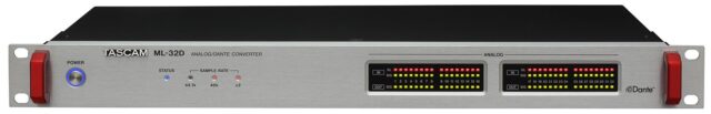 Tascam Dante Analog Converter ML-32D 32-Channel 96 kHz Audio