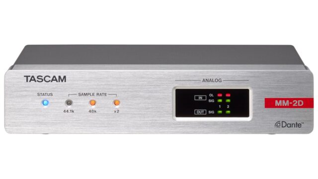 Tascam MM-2D-X 2-Channel Dante Audio Converter with DSP Mixer