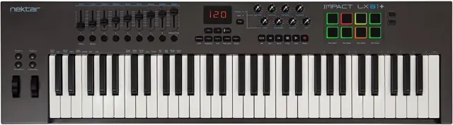 Nektar Impact LX61+ MIDI Keyboard Controller with 61 Keys and DAW Integration