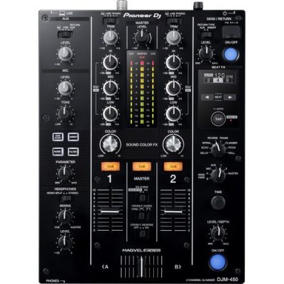 Pioneer DJ DJM-450 2-Channel Professional Mixer with Magvel Fader