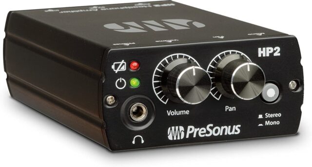 Presonus HP2 Headphone Amplifier with Stereo/Mono Modes and Belt Clip