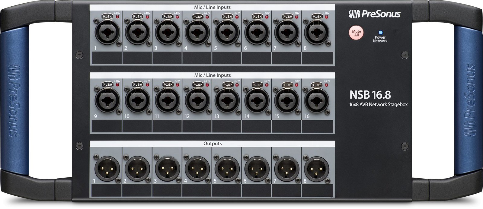 PreSonus NSB 16.8 AVB Stage Box 16x8 with XMAX Preamps
