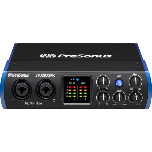 Presonus USB-C Audio Interface Studio 24C 2x2 24-bit/192 kHz