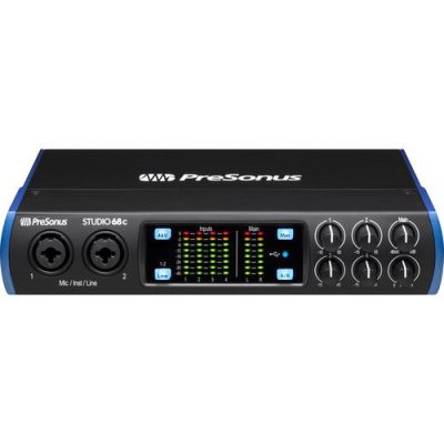 Presonus Studio 68C USB-C Audio Interface 6x6 with XMAX Preamps