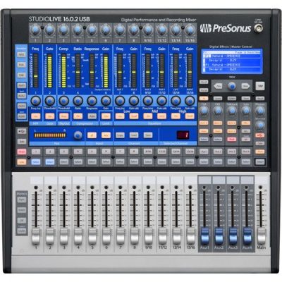 Presonus StudioLive 16.0.2 USB Digital Mixer with 16 Inputs and XMAX Preamps