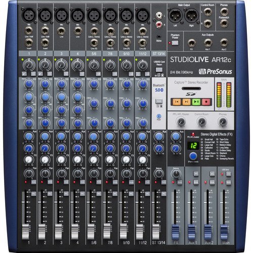 Presonus StudioLive AR12C 14-Channel USB-C Mixer with Bluetooth 5.0