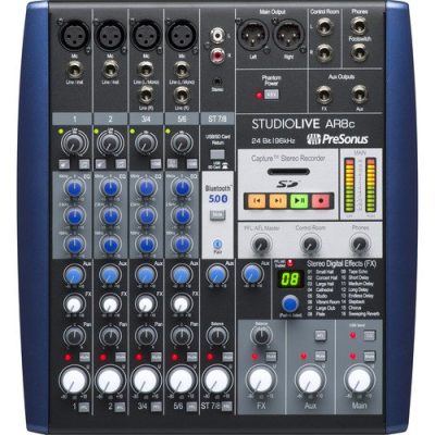 Presonus StudioLive AR8C 8-Channel Hybrid Audio Mixer with Bluetooth 5.0