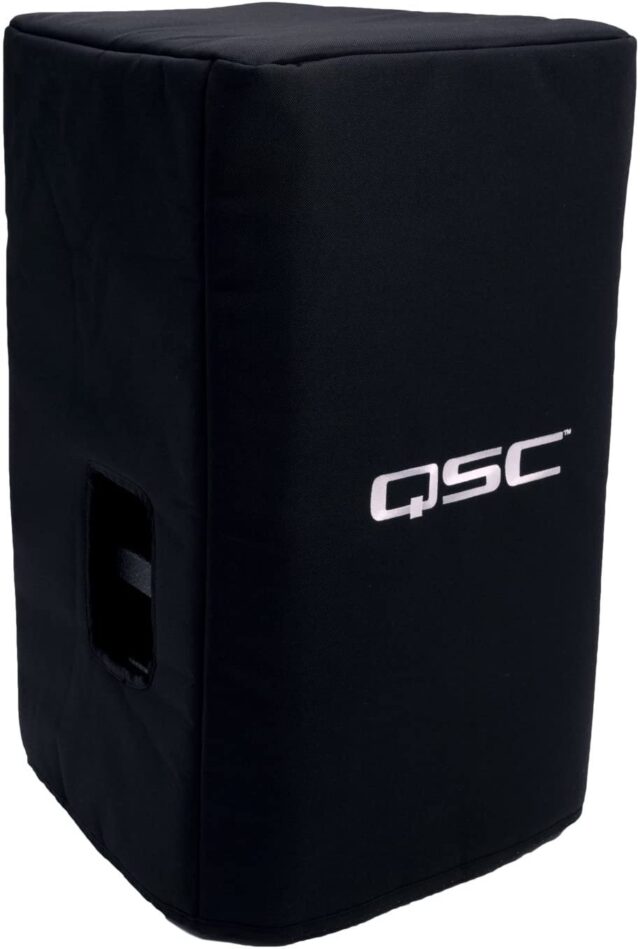QSC Soft Padded Cover for E12 Loudspeaker - Heavy-Duty Nylon Black