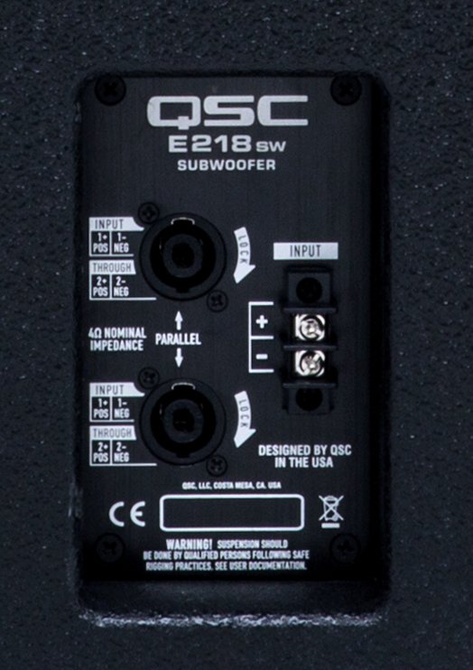 QSC E218SW Dual 18" Powered Subwoofer 4800W Peak Black - Image 4
