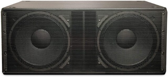 QSC Dual 18" Subwoofer GP218-SW, 140.5 dB SPL, Black