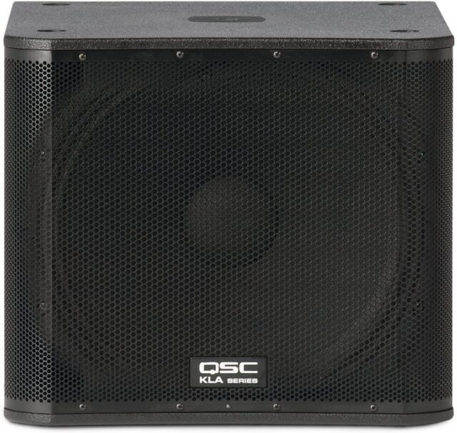 QSC KLA181 18" 1000W Powered Subwoofer with Pole-Mount - Black