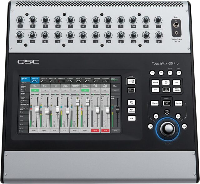 QSC TouchMix-30 Pro 32-Channel Digital Mixer with Touchscreen and 24 Mic/Line Inputs