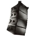 QSC WL218-SW Dual 18" Subwoofer with 139 dB SPL and Suspension - Black