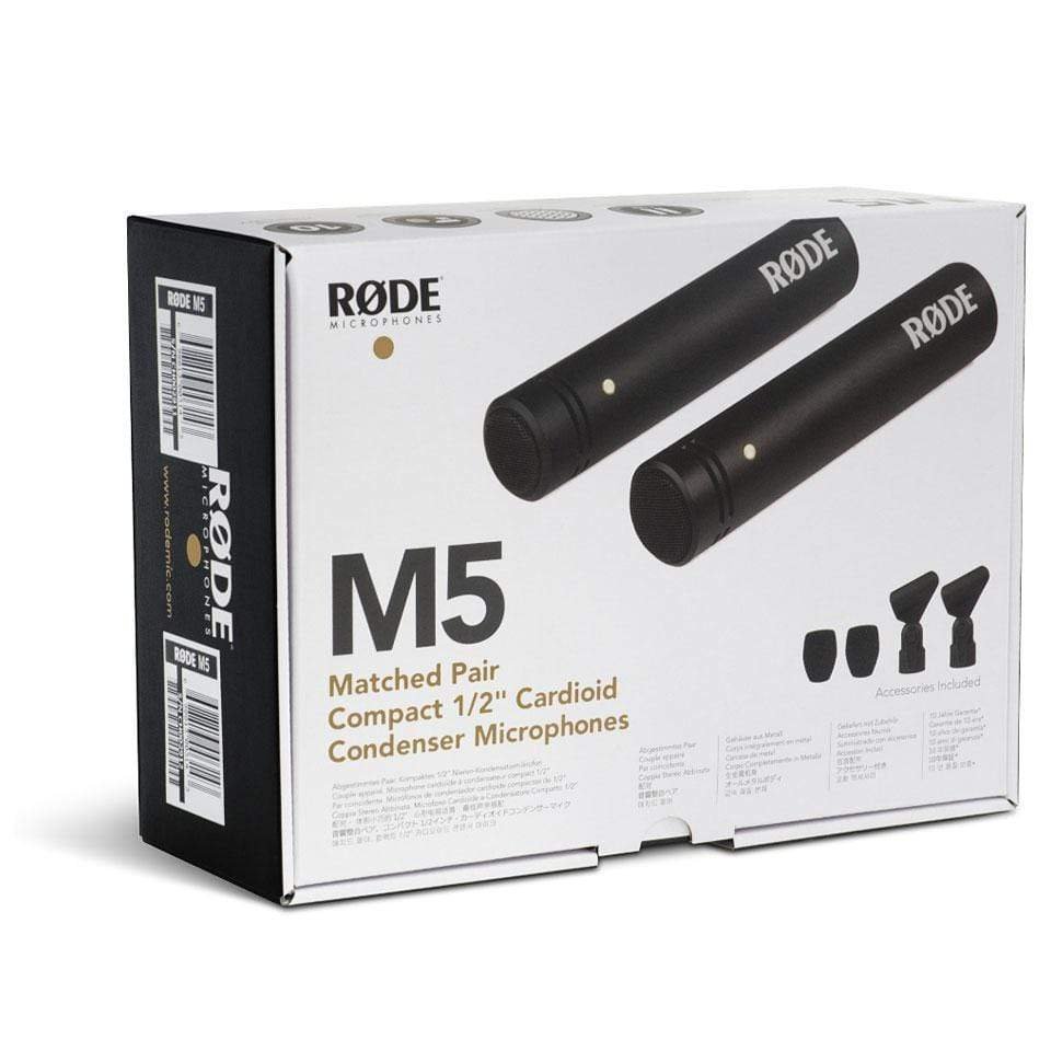 Rode M5MP Matched Pair 1/2" Cardioid Condenser Microphones Stereo