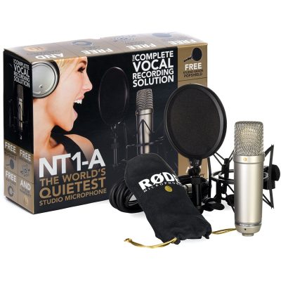 Rode Cardioid Condenser Microphone NT1A with Ultra-Low Noise 5dB