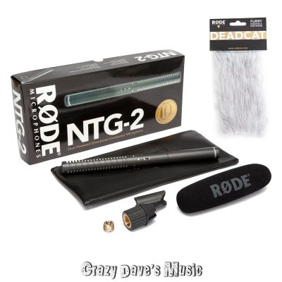 Rode Shotgun Microphone NTG2 Super Cardioid 20Hz-20kHz for Film and Video