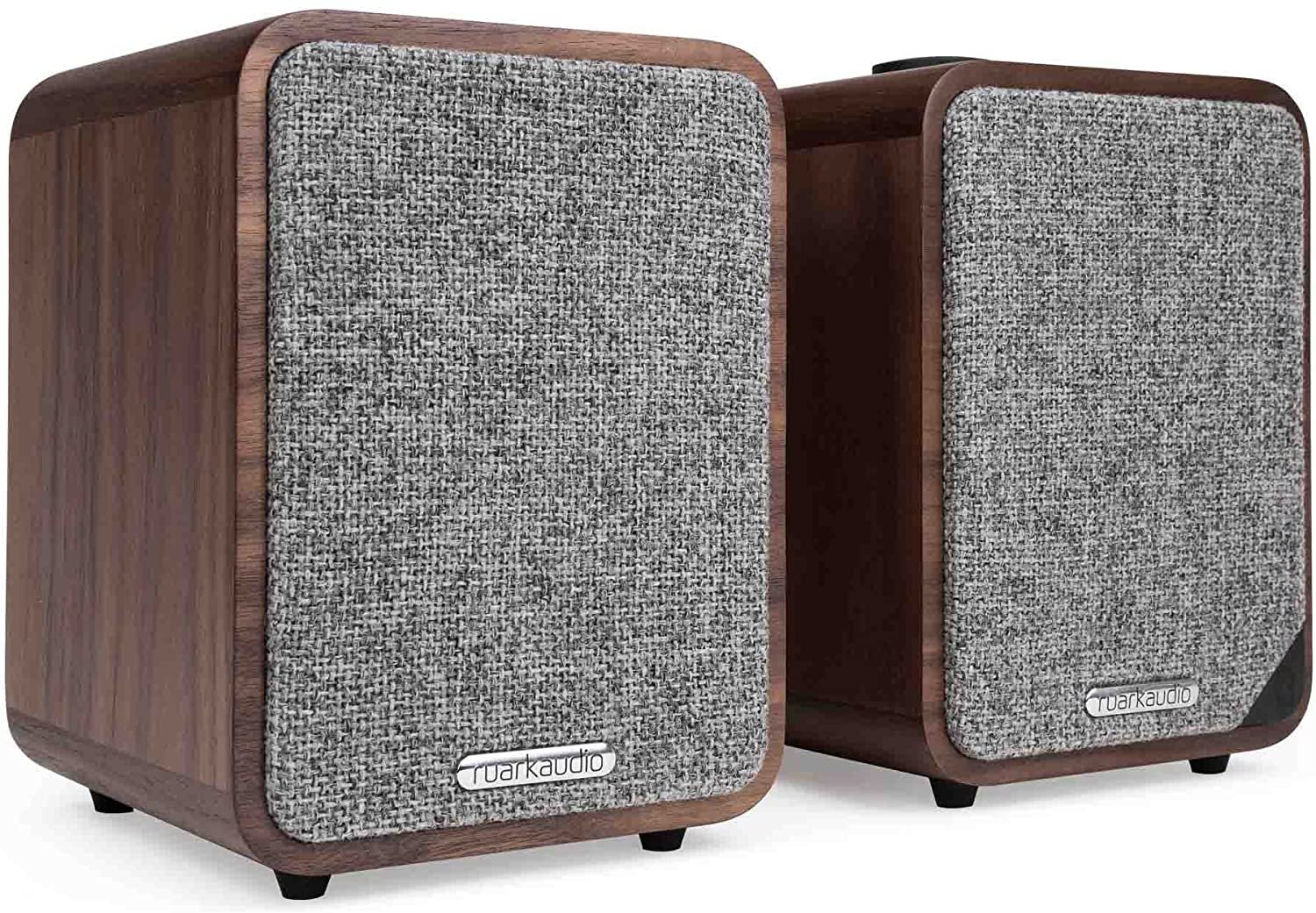 Ruark Audio MR1 MK2 Desktop Speakers with Bluetooth - Rich Walnut - Image 2