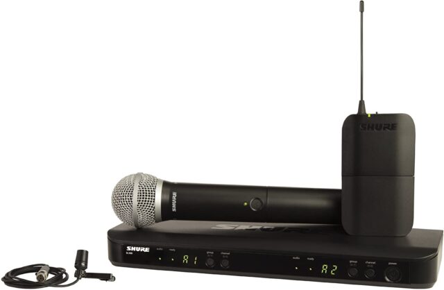 Shure BLX1288 Wireless Combo System with CVL and PG58 Mics K14 Band