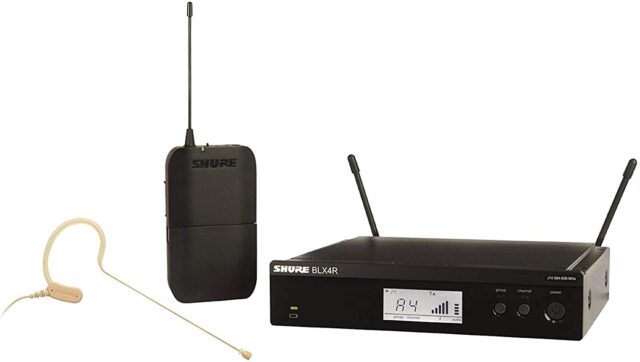 Shure BLX14UK/MX53-K14 Wireless Headset System with MX153 Ear-Worn Mic for Vocalists