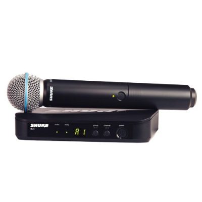 Shure Wireless Vocal System BLX24 with BETA58A Supercardioid Mic