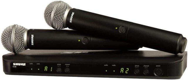 Shure BLX288 Dual SM58 Wireless Vocal System K14 Handheld Dynamic