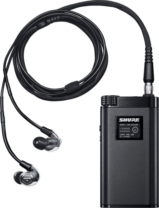 Shure KSE1500 Electrostatic Earphones System with 37dB Noise Isolation (UK Version)