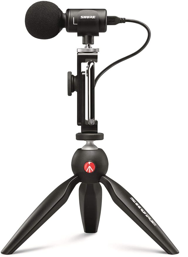 Shure MV88+ Video Kit Microphone Mid-Side Stereo for iOS Android