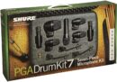 Shure 7-Piece Drum Microphone Kit PGADRUMKIT7 with PGA52, PGA57, PGA56, PGA81 for Live Stage