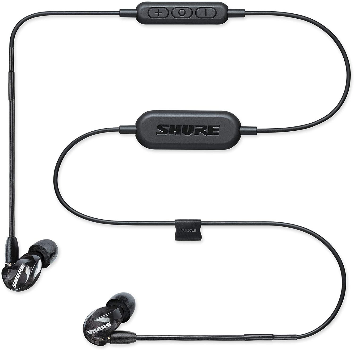 Shure SE215-K Wireless Earphones with Bluetooth, 37 dB Noise Isolation, Black