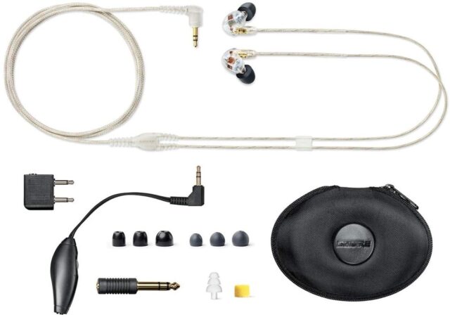 Shure SE535 In-Ear Monitors with Triple Drivers and Noise Isolation up to 37 dB Clear