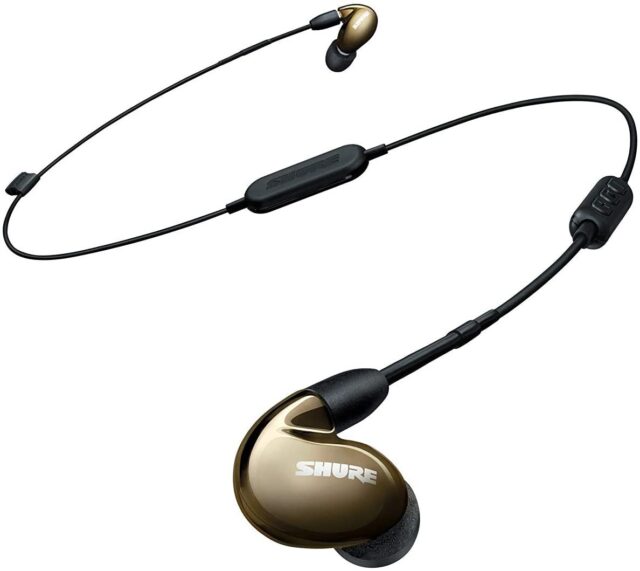 Shure SE846 Sound Isolating Earphones with 4 Drivers, Bronze, Bluetooth