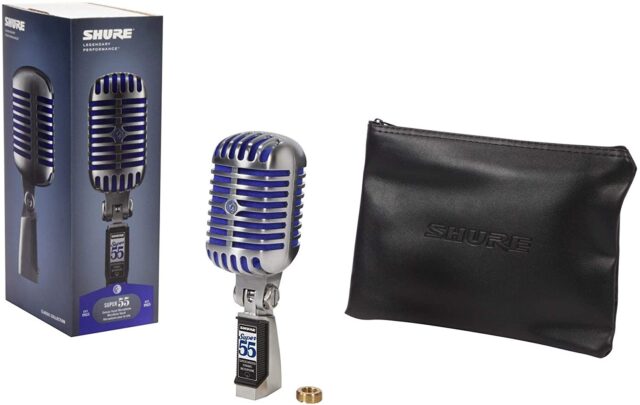 Shure Dynamic Microphone Super 55 Supercardioid 60Hz-17kHz for Vocals