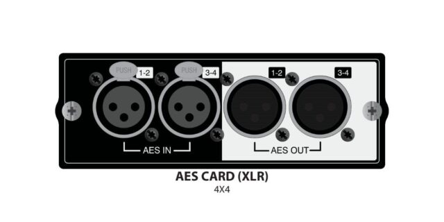 Soundcraft AES-EBU XLR Card A520.002000SP 4-In/4-Out for Si Series Console