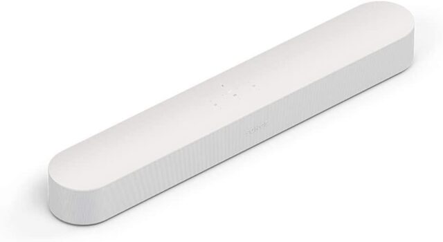 Sonos Beam Smart Soundbar BEAM1UK1 with Alexa and Google Assistant - White