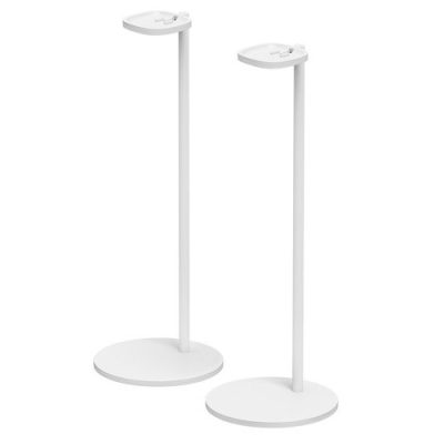 Sonos Speaker Stands for One and Play:1, Adjustable Height, White Pair