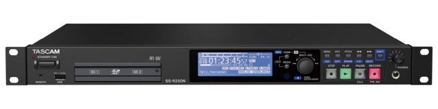Tascam Memory Recorder SS-R250N with Networking and Dante Support
