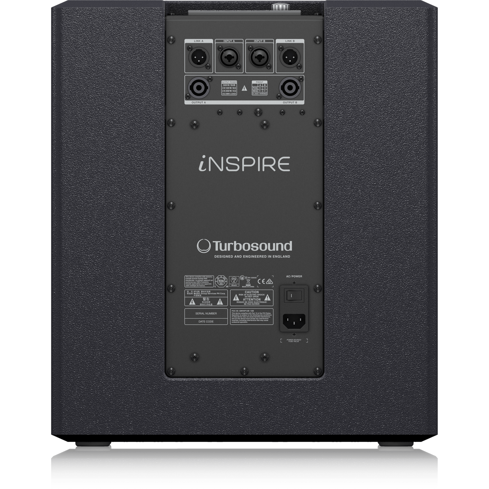 Turbosound iP12B 1000W 12" Powered Subwoofer with Bluetooth Streaming - Image 3