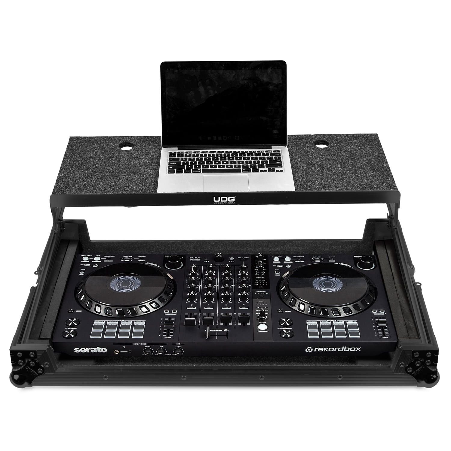 UDG Ultimate Flight Case Multi Format XXL U91014BL3 Black MK3 with Laptop Shelf for DJ Controllers